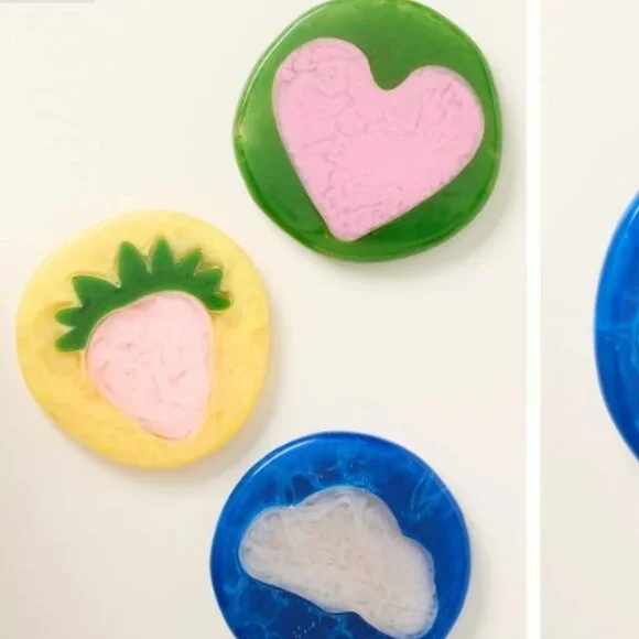 Anthropologie Lane Coaster, Heart, Set of 2 - Picture 4 of 5